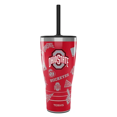 Tervis Ohio State Buckeyes 30oz. Swag Tumbler With Straw Lid