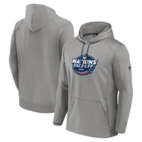 Men's Fanatics Gray NHL 2025 4 Nations Face-Off Authentic Pro Fleece Pullover Hoodie