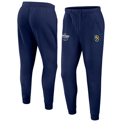 Men's Fanatics  Athletic Navy Finland 2025 4 Nations Face-Off Authentic Pro Fleece Sweatpants