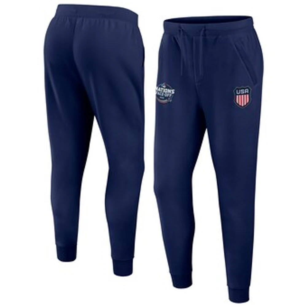 Men's Fanatics  Athletic Navy USA 2025 4 Nations Face-Off Authentic Pro Fleece Sweatpants