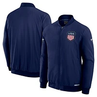 Men's Fanatics  Athletic Navy USA 2025 4 Nations Face-Off Authentic Pro Full-Zip Bomber Jacket