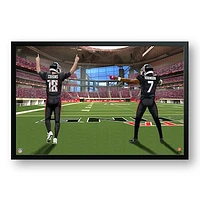 Kirk Cousins & Bijan Robinson Atlanta Falcons 27" x 39" Two Player Framed Art Print