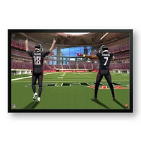 Kirk Cousins & Bijan Robinson Atlanta Falcons 27" x 39" Two Player Framed Art Print