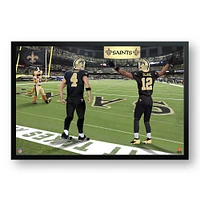Derek Carr & Chris Olave New Orleans Saints 27" x 39" Two Player Framed Art Print