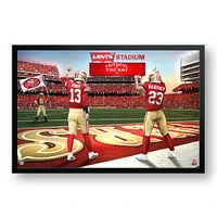 Brock Purdy & Christian McCaffrey San Francisco 49ers 27" x 39" Two Player Framed Art Print