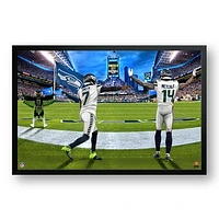 Geno Smith & DK Metcalf Seattle Seahawks 27" x 39" Two Player Framed Art Print