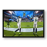 Geno Smith & DK Metcalf Seattle Seahawks 27" x 39" Two Player Framed Art Print
