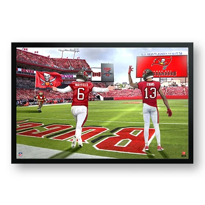 Baker Mayfield & Mike Evans Tampa Bay Buccaneers 27" x 39" Two Player Framed Art Print