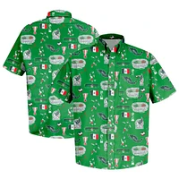 Men's Vive La Fete  Green Mexico National Team Impressions Artwork Button-Down Shirt