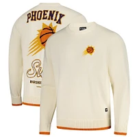 Unisex The Wild Collective  Cream Phoenix Suns Jacquard Knit Pullover Sweater