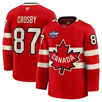 Men's Fanatics Sidney Crosby Red Canada 2025 4 Nations Face-Off Premium Player Jersey