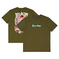 Men's Freeze Max  Olive Rick And Morty Anatomy Park T-Shirt
