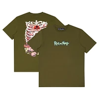 Men's Freeze Max  Olive Rick And Morty Anatomy Park T-Shirt
