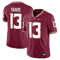 Men's Nike Jordan Travis Garnet Florida State Seminoles Player Game Jersey