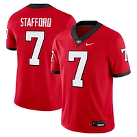 Men's Nike Matthew Stafford Red Georgia Bulldogs Player Game Jersey