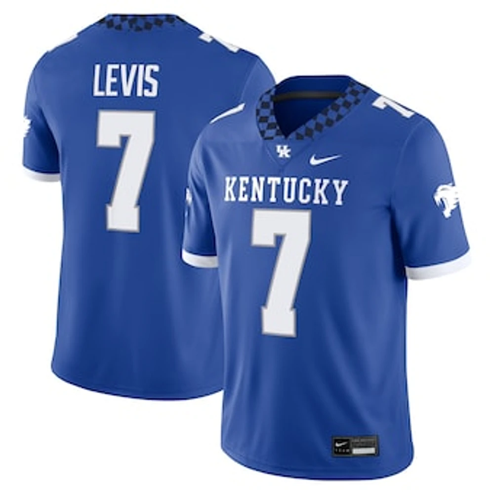 Men's Nike Will Levis Royal Kentucky Wildcats Player Game Jersey