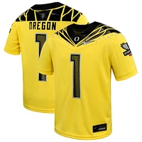 Preschool Nike #1 Yellow Oregon Ducks Vapor Fusion Alternate Jersey