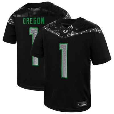 Preschool Nike #1 Black Oregon Ducks Vapor Fusion Replica Jersey