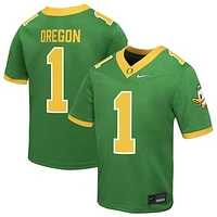 Preschool Nike #1 Green Oregon Ducks Vapor Fusion Alternate Jersey