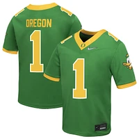 Preschool Nike #1 Green Oregon Ducks Vapor Fusion Alternate Jersey