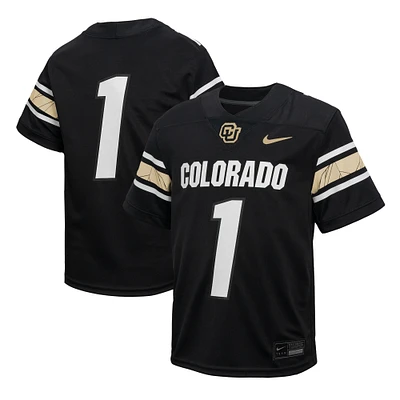 Preschool Nike #1 Black Colorado Buffaloes Throwback Untouchable Football Jersey