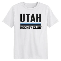 Preschool  White Utah Hockey Club Secondary Logo T-Shirt