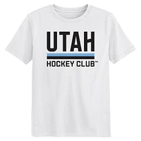 Preschool  White Utah Hockey Club Secondary Logo T-Shirt