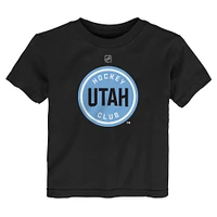 Toddler Black Utah Hockey Club Primary Logo T-Shirt