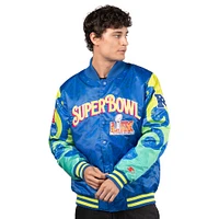 Men's Starter Royal Super Bowl LIX The Big Easy Full-Snap Satin Jacket