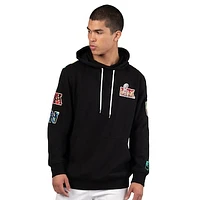 Men's Starter x MSX by Michael Strahan  Black Super Bowl LIX Stained Glass Pullover Hoodie