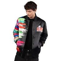 Men's Starter x MSX by Michael Strahan  Black Super Bowl LIX Full-Snap Voodoo Jacket