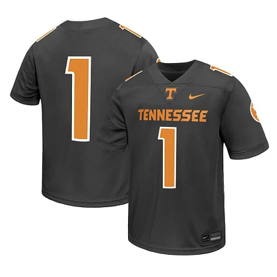 Toddler Nike #1 Anthracite Tennessee Volunteers Alternate Untouchable Replica Football Jersey