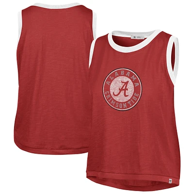 Women's '47 Crimson Alabama Tide Premier Ringer Tank Top