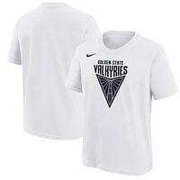 Youth Nike  White Golden State Valkyries Primary Logo T-Shirt