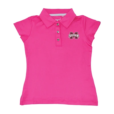 Girls Toddler Garb Light Pink Mississippi State Bulldogs Brighton Polo
