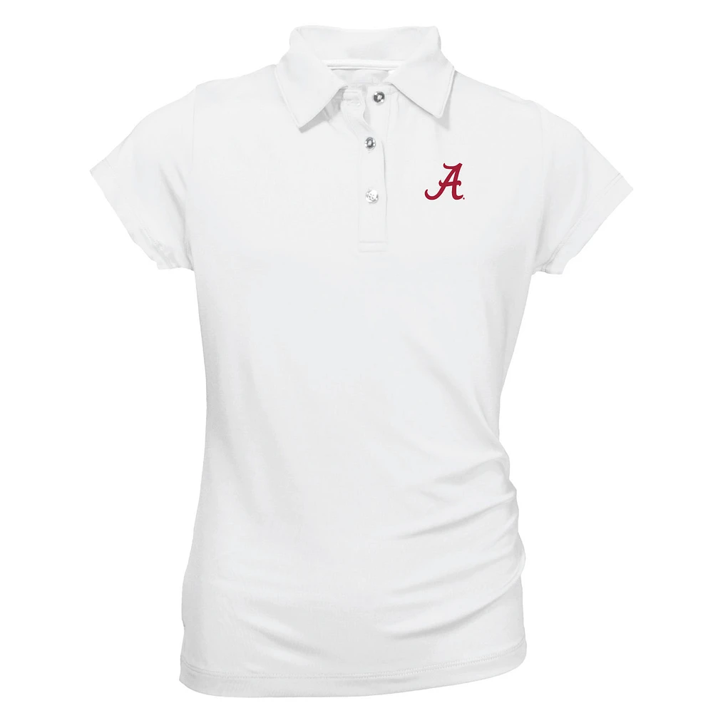 Youth Garb White Alabama Crimson Tide Brighton Polo