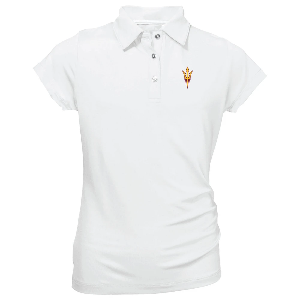 Youth Garb White Arizona State Sun Devils Brighton Polo
