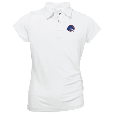 Youth Garb White Boise State Broncos Brighton Polo