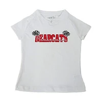 Girls Toddler Garb  White Cincinnati Bearcats Brittany V-Neck T-Shirt