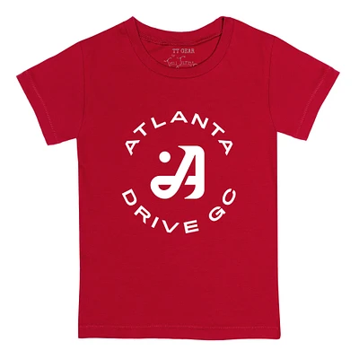 Youth Tiny Turnip Red Atlanta Drive GC Team T-Shirt