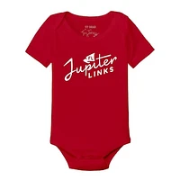 Infant Tiny Turnip Red Jupiter Links Golf Club Team Bodysuit