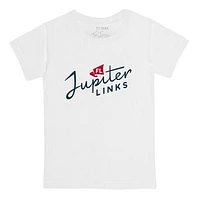 Youth Tiny Turnip White Jupiter Links Golf Club Team T-Shirt