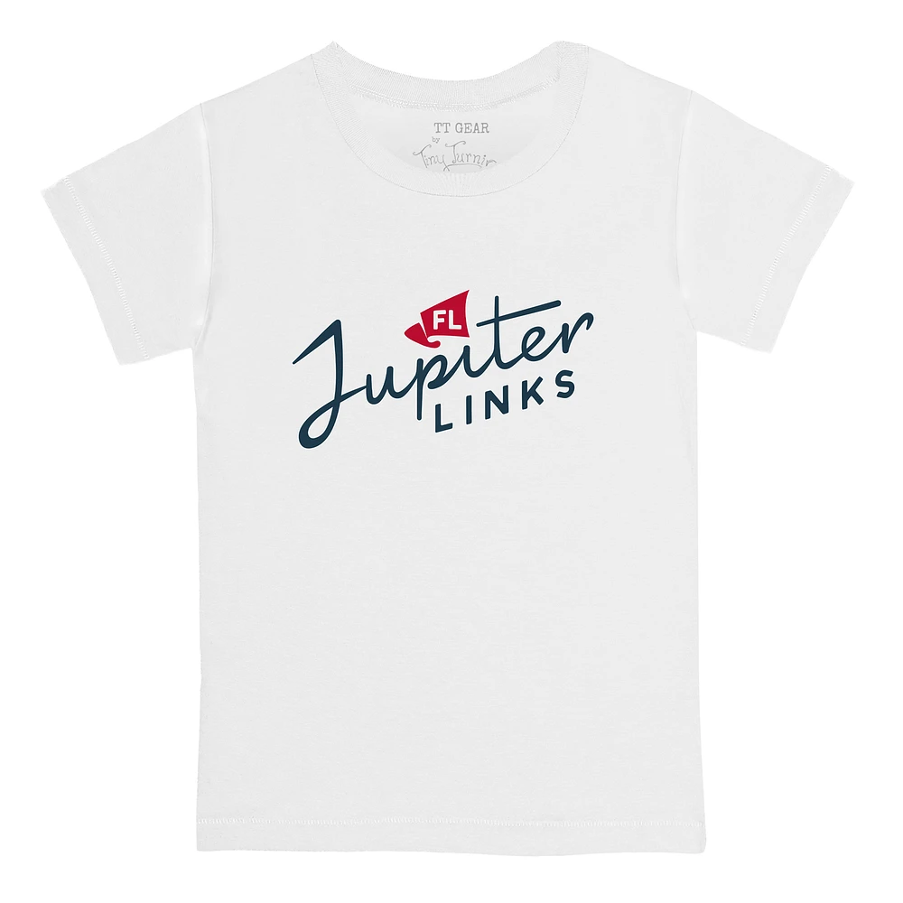 Youth Tiny Turnip White Jupiter Links Golf Club Team T-Shirt