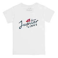 Youth Tiny Turnip White Jupiter Links Golf Club Team T-Shirt