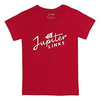 Toddler Tiny Turnip Red Jupiter Links Golf Club Team T-Shirt