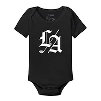 Infant Tiny Turnip Black Los Angeles Golf Club Team Bodysuit