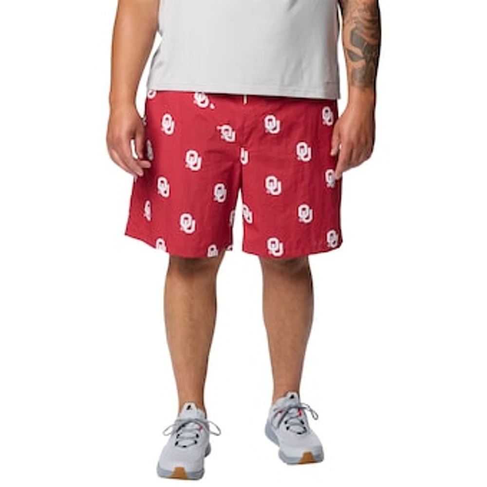 Men's Columbia Crimson Oklahoma Sooners Big & Tall Backcast Shorts