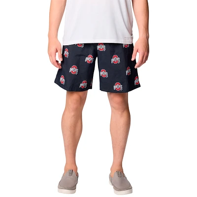 Men's Columbia Black Ohio State Buckeyes Big & Tall Backcast Shorts