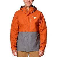 Men's Columbia  Texas Orange Longhorns Big & Tall Field Bound Omni-Tech™ Full-Zip Jacket