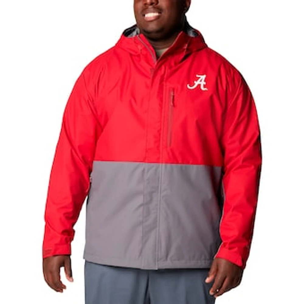 Men's Columbia  Crimson Alabama Tide Big & Tall Field Bound Omni-Tech™ Full-Zip Jacket